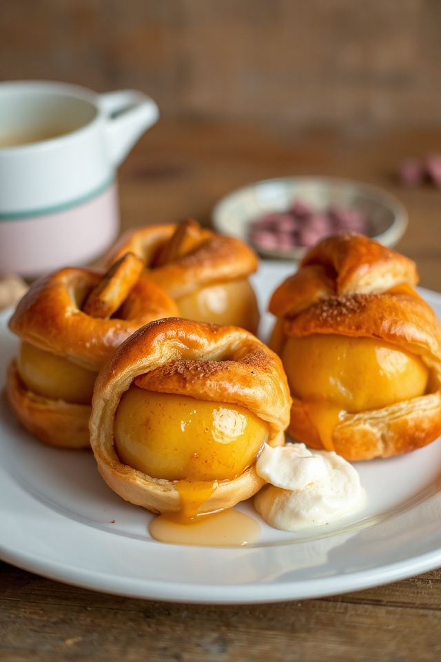 baked apples in pastry