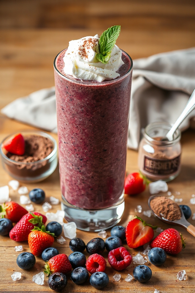 berry chocolate smoothie recipe