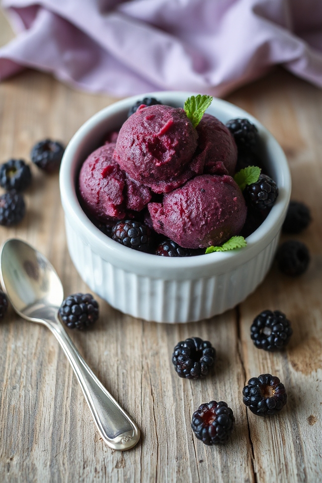 blackberry vodka sorbet recipe