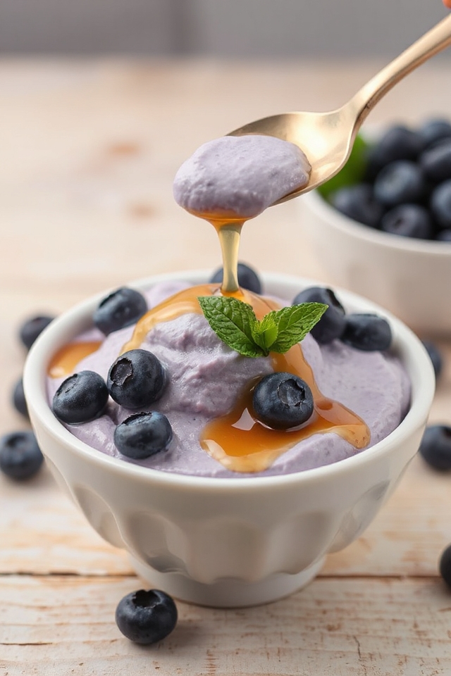 blueberry frozen yogurt recipe