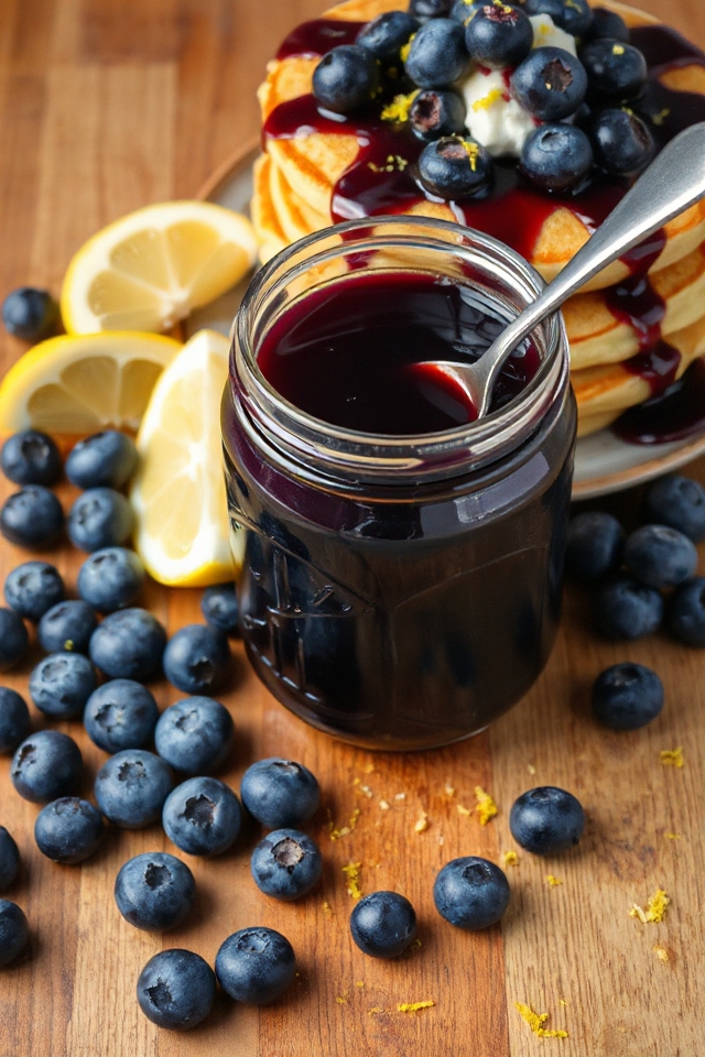 blueberry lemon culinary creation