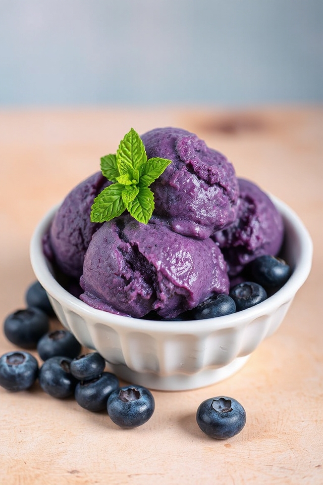 blueberry sorbet preparation guide
