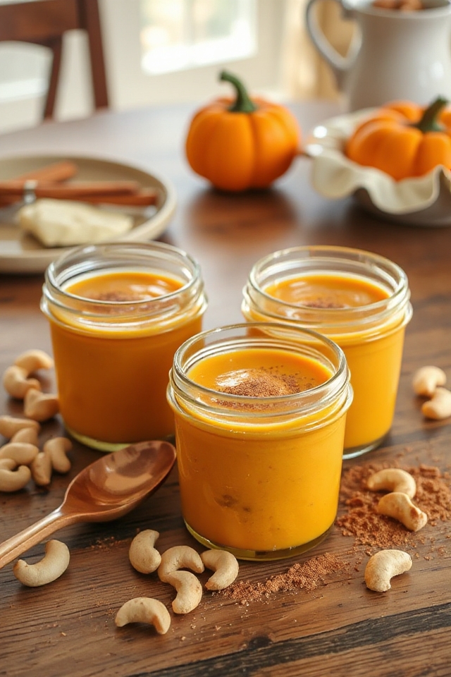 cashew pumpkin custard recipe