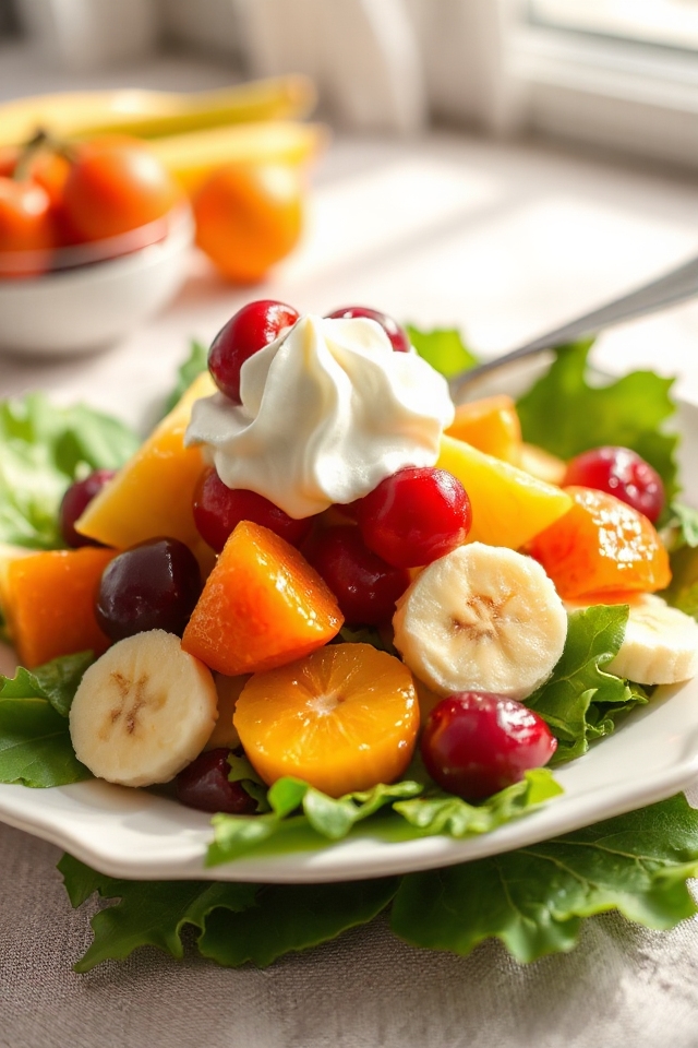 cherry citrus frozen fruit salad