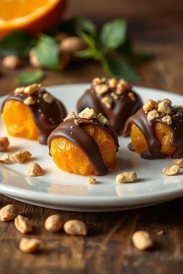 chocolate dipped orange sections