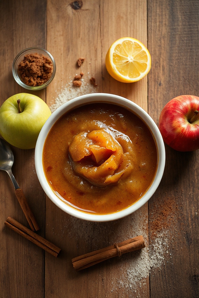 cinnamon flavored homemade applesauce