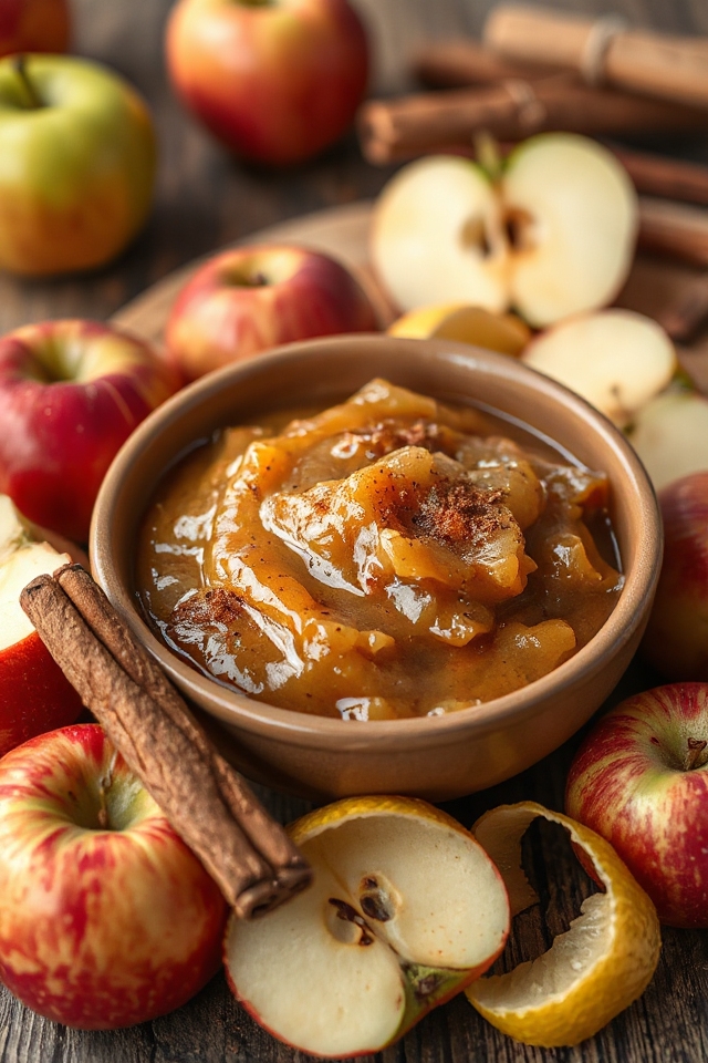 cinnamon spiced homemade applesauce