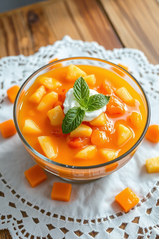 citrus flavored gelatin dessert recipe