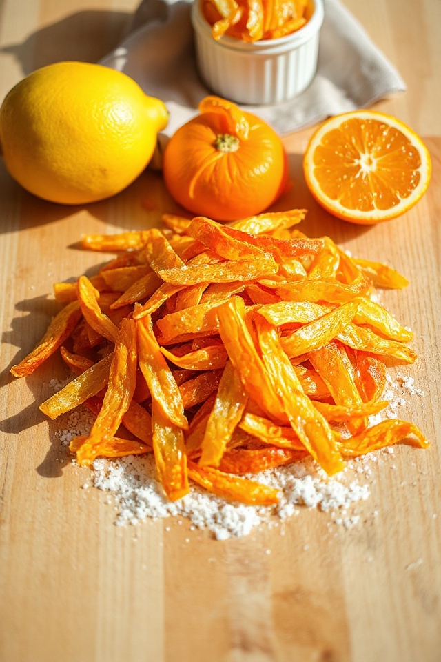 citrus peel candy preparation