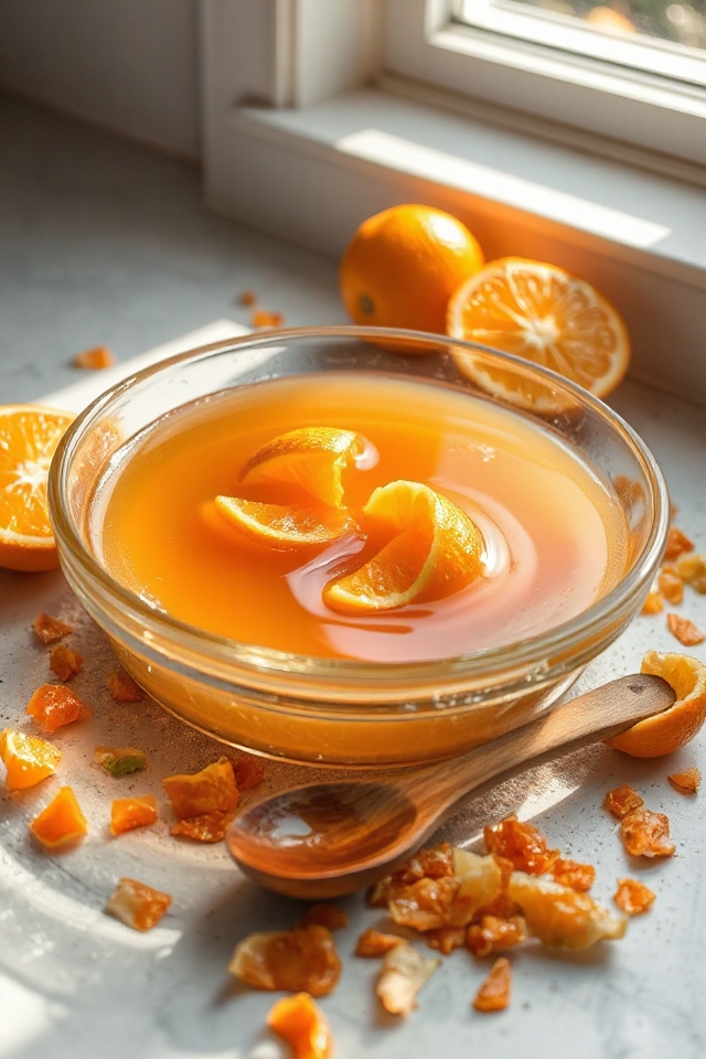 citrusy orange peel jelly