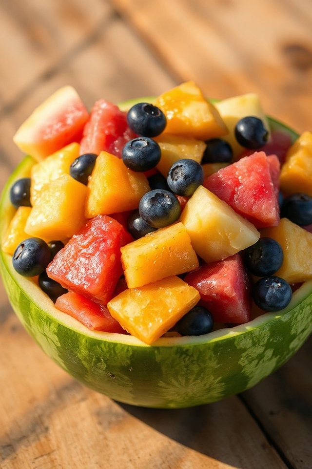 colorful fruit salad creation