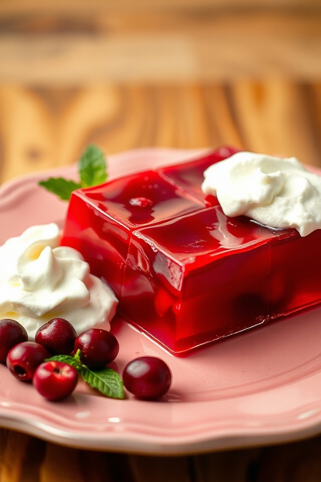 cranberry jello dessert recipe