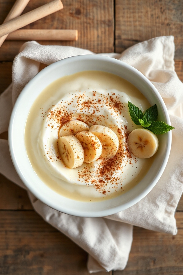 creamy banana yogurt delight