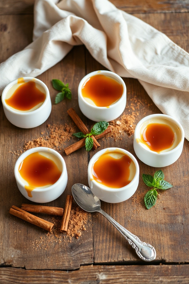 creamy caramel cinnamon dessert