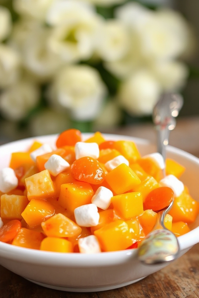 creamy orange fruit salad