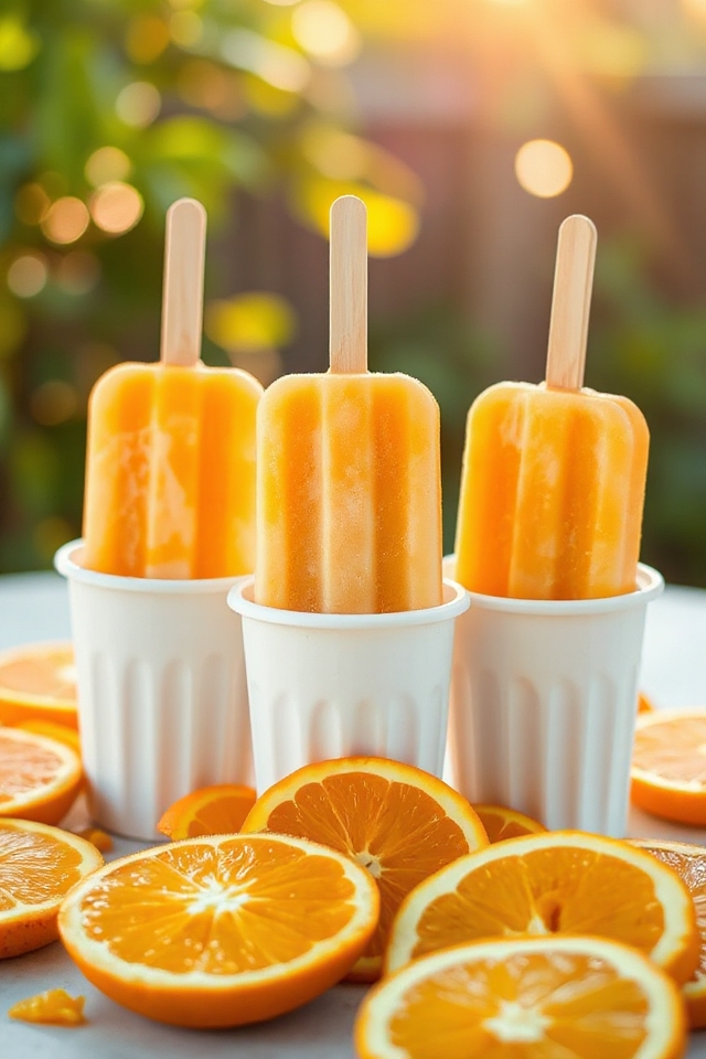 creamy orange popsicle recipe
