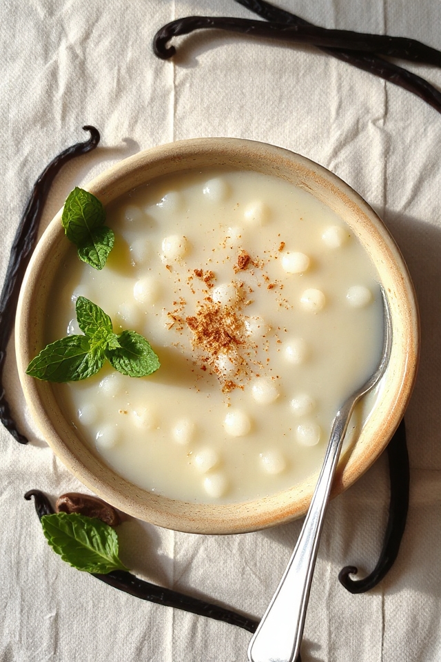 creamy vanilla tapioca pudding