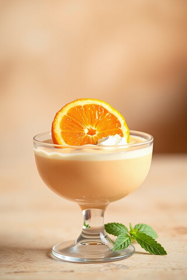 creamy zesty orange mousse