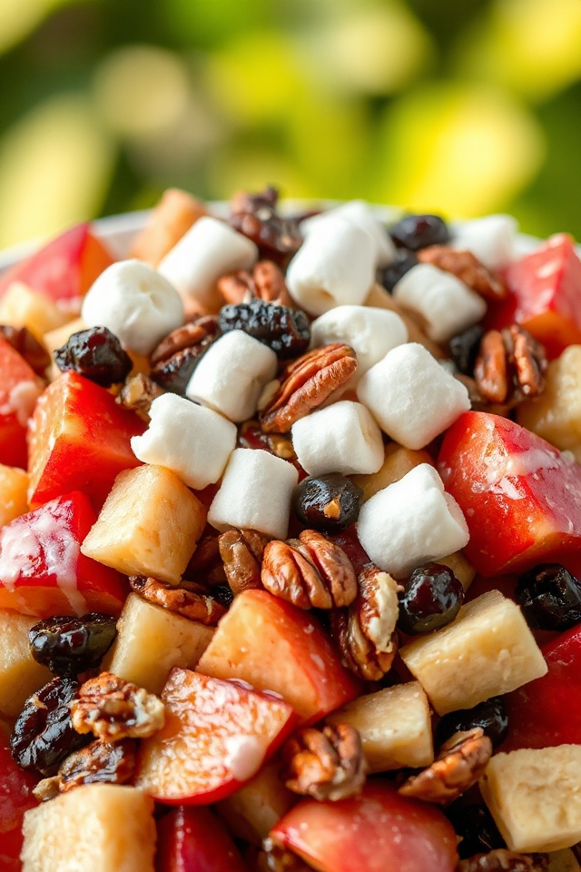 crunchy apple raisin salad