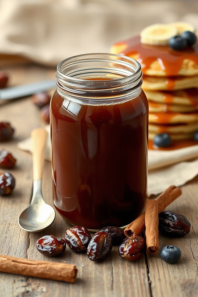 date syrup with cinnamon
