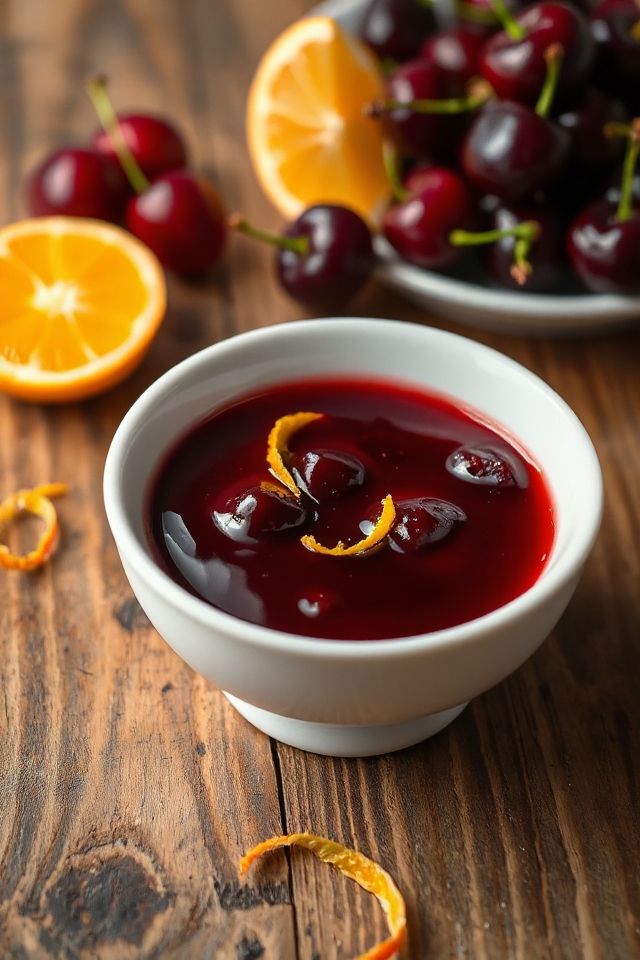 delicious cherry brandy sauce