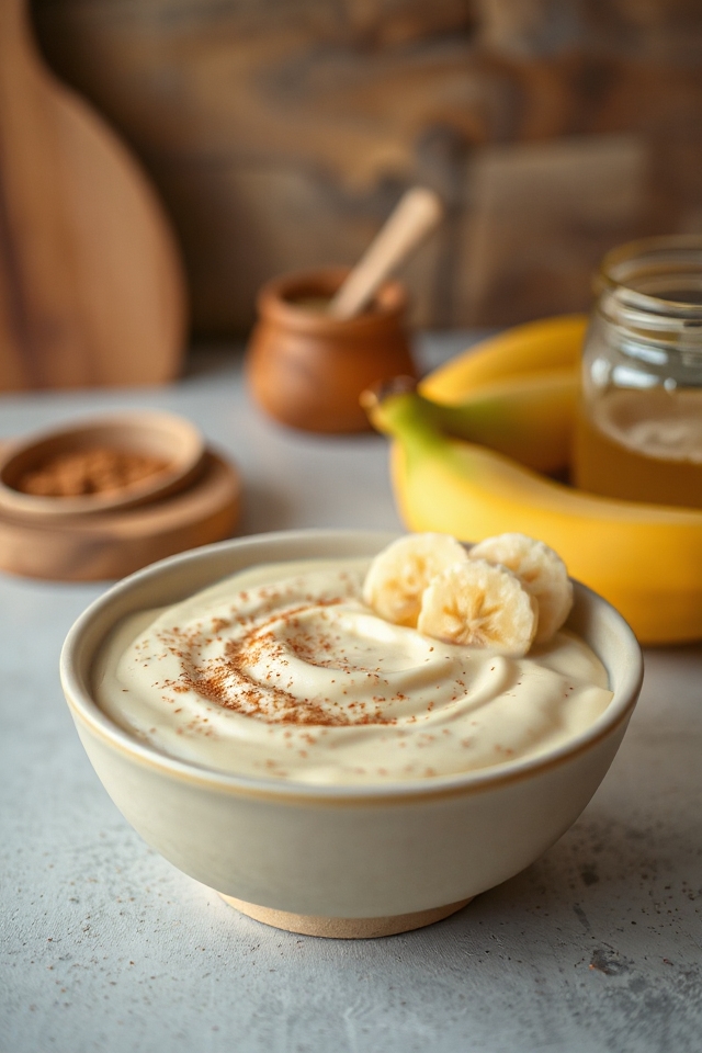 delicious homemade banana yogurt