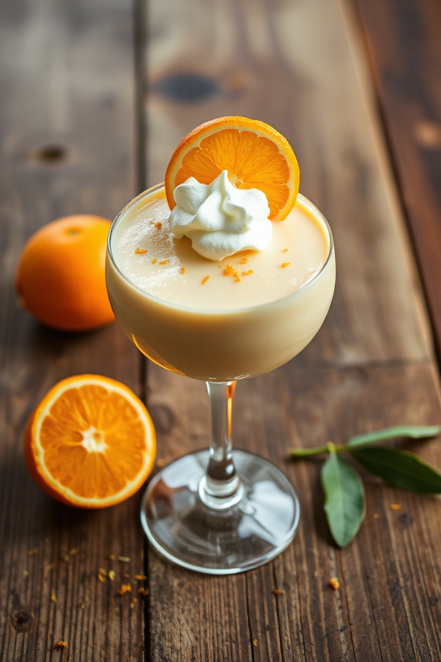deliciously creamy orange dessert