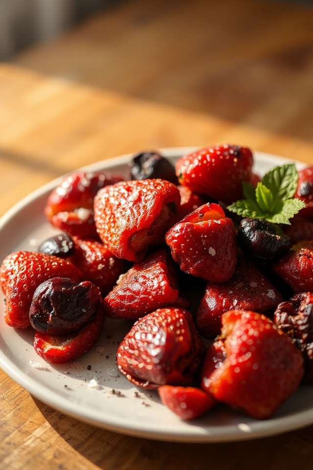 dried strawberries simple flavorful treat
