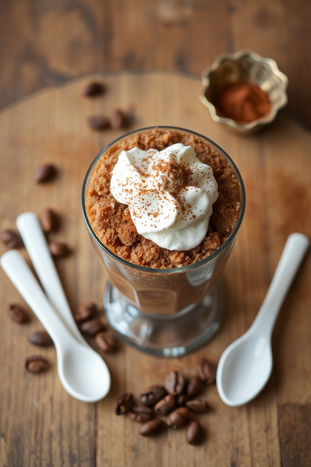 espresso coffee frozen dessert