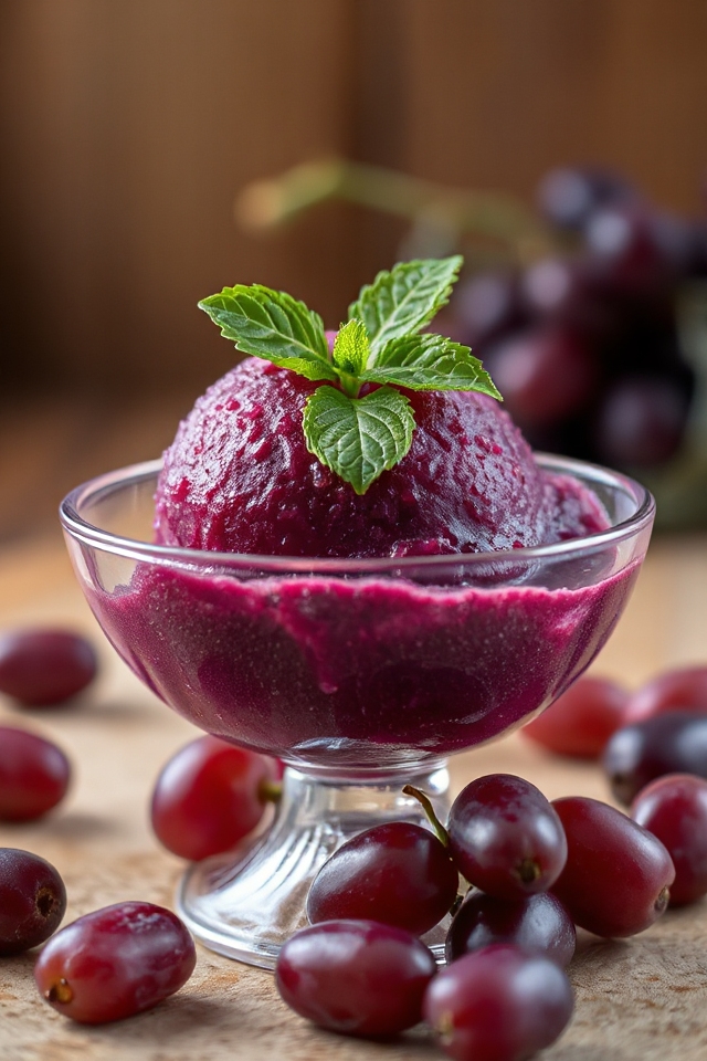 fresh grape sorbet recipe