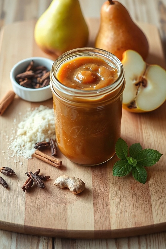 ginger spiced pear butter recipe