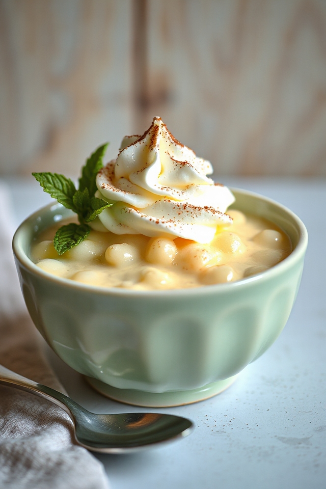 homemade creamy tapioca pudding