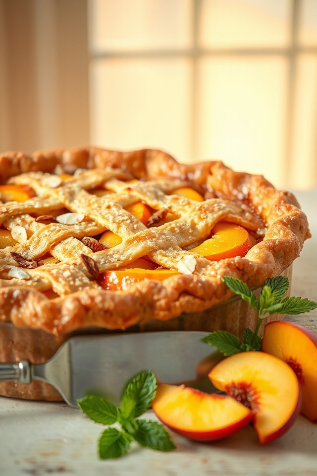 homemade peach pie filling