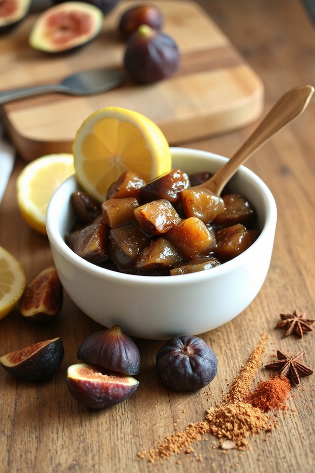 lemon spiced fig compote recipe