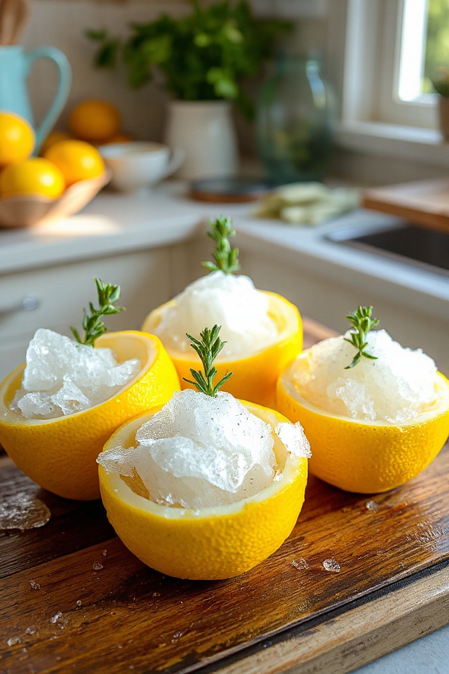 lemon thyme granita recipe