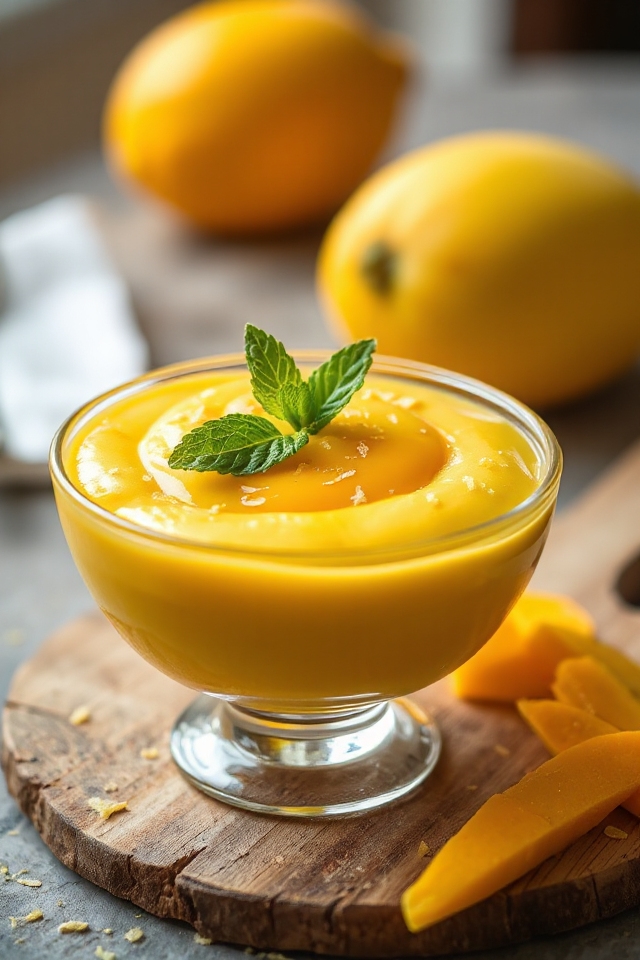 mango mousse preparation process