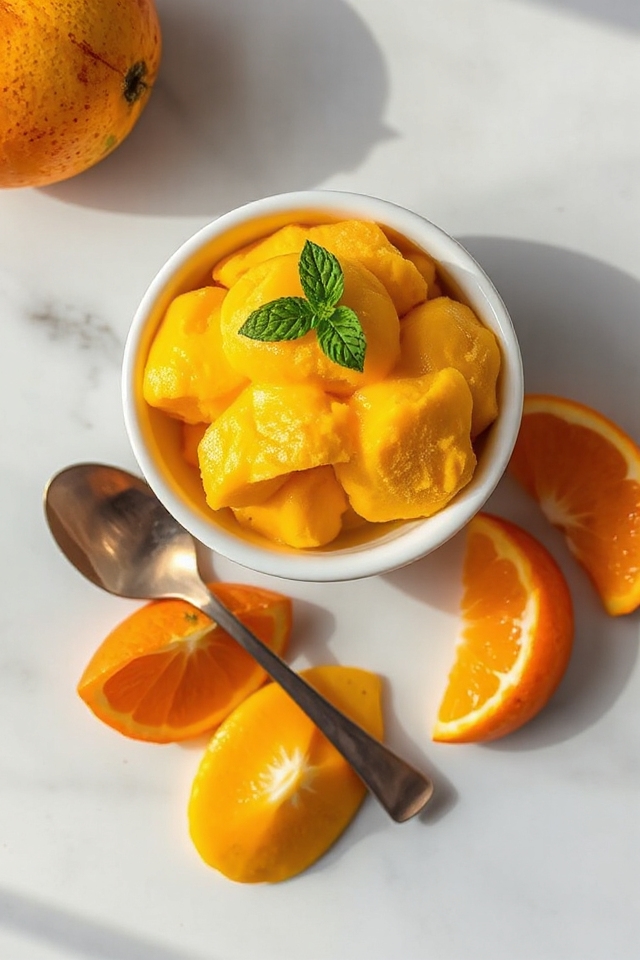 mango orange sorbet recipe