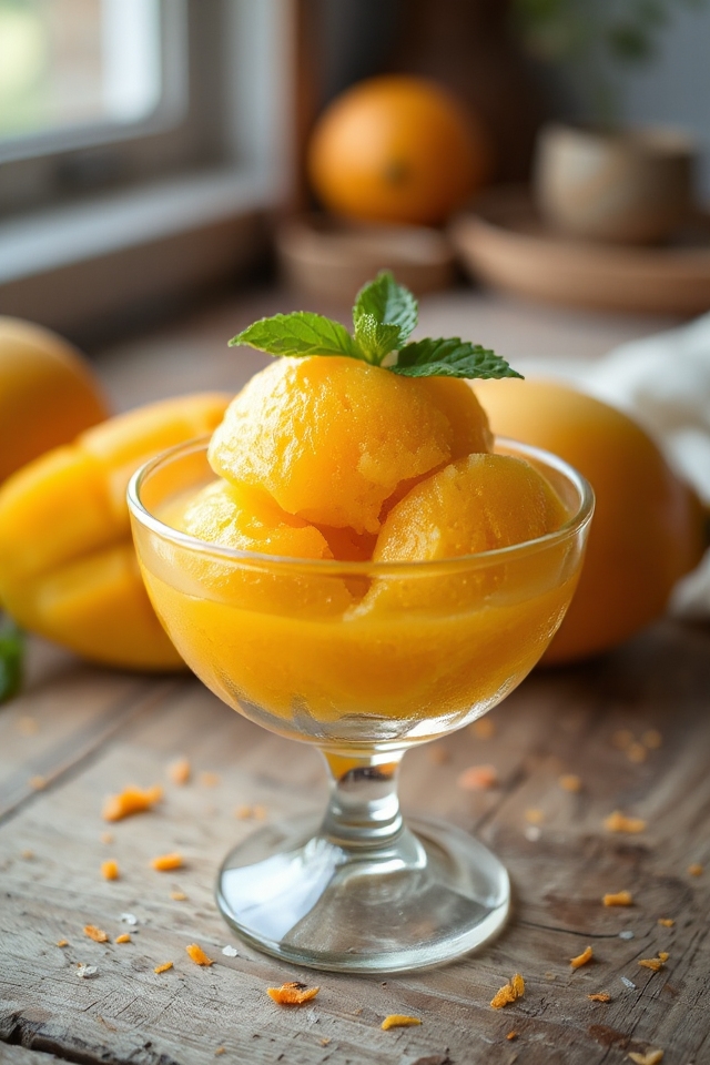 mango sorbet tropical delight
