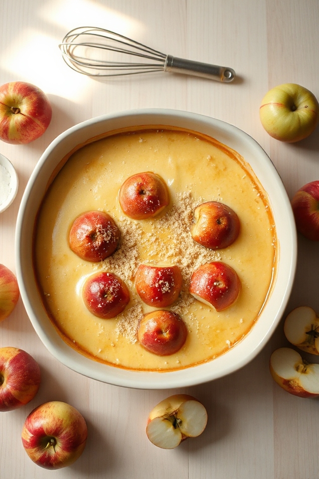nutmeg infused apple custard recipe