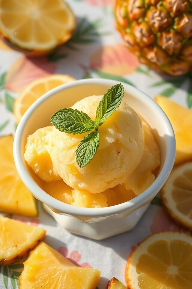 pineapple lemonade sorbet recipe