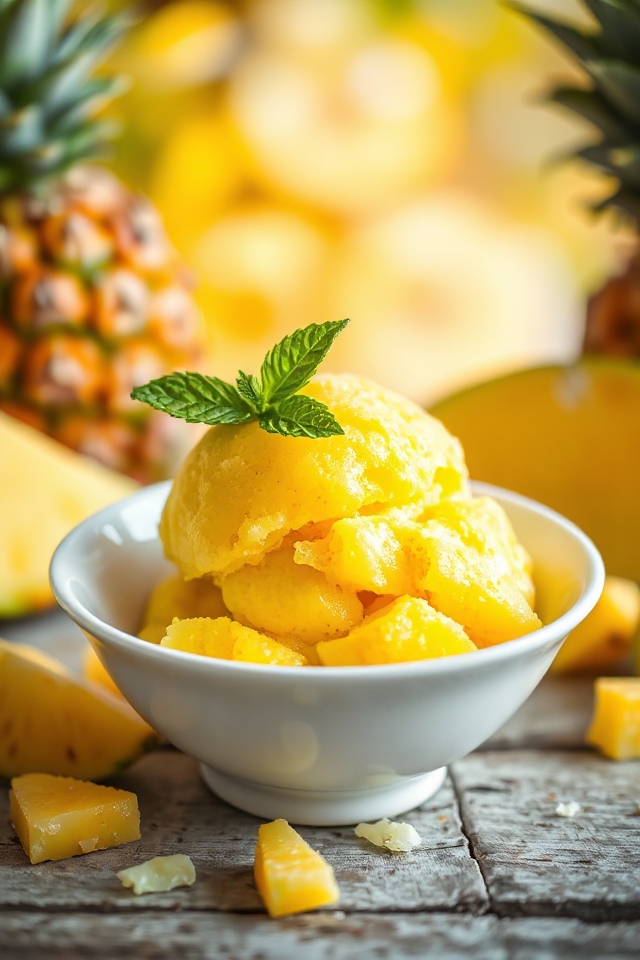 pineapple lemonade sorbet recipe