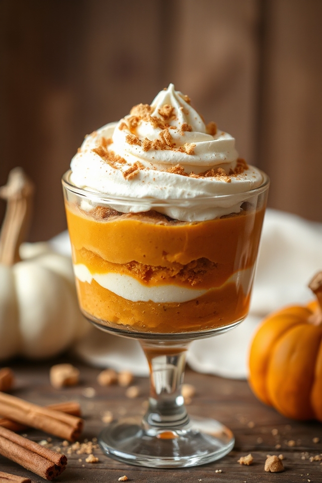 pumpkin pie spice parfait