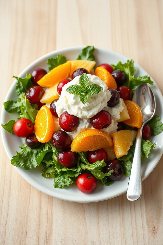 refreshing frozen fruit salad
