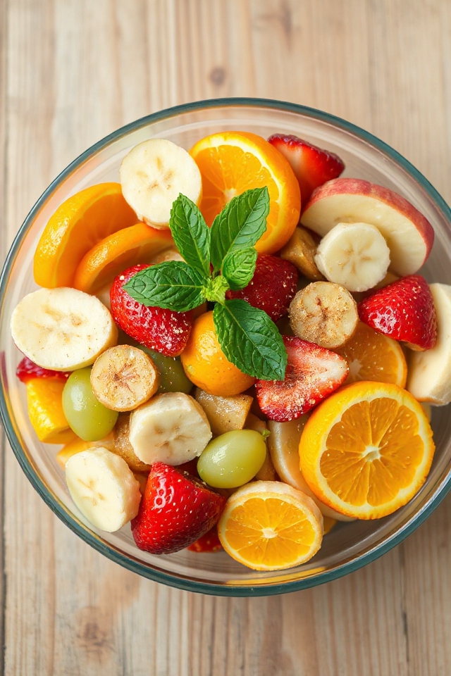 refreshing lemon fruit salad