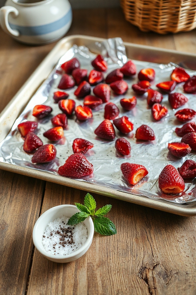 salty sweet dried strawberries recipe