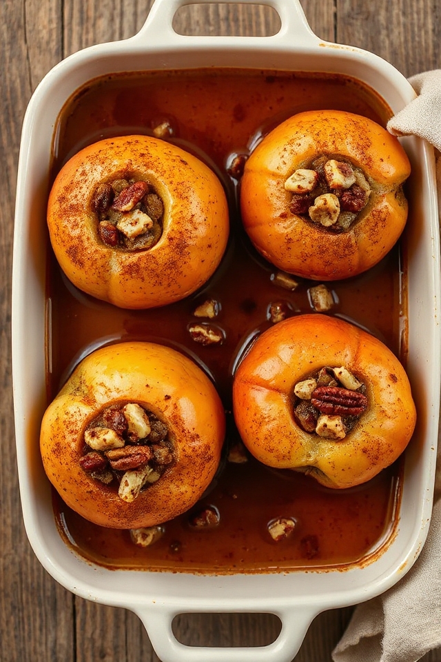 spiced baked apple dessert