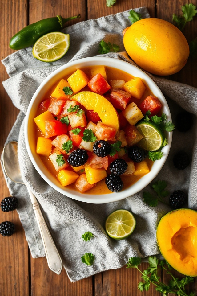 spicy mango jicama salsa