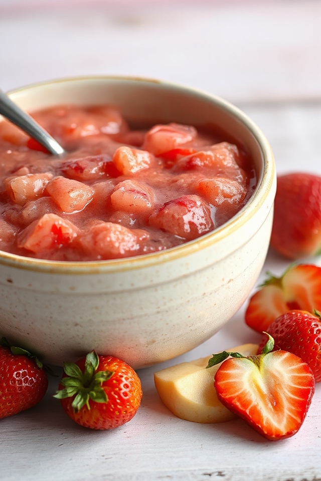 strawberry applesauce made easy