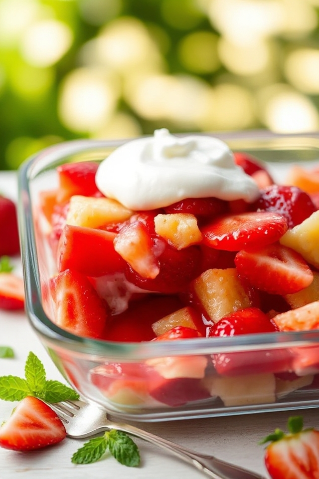 strawberry banana jello salad