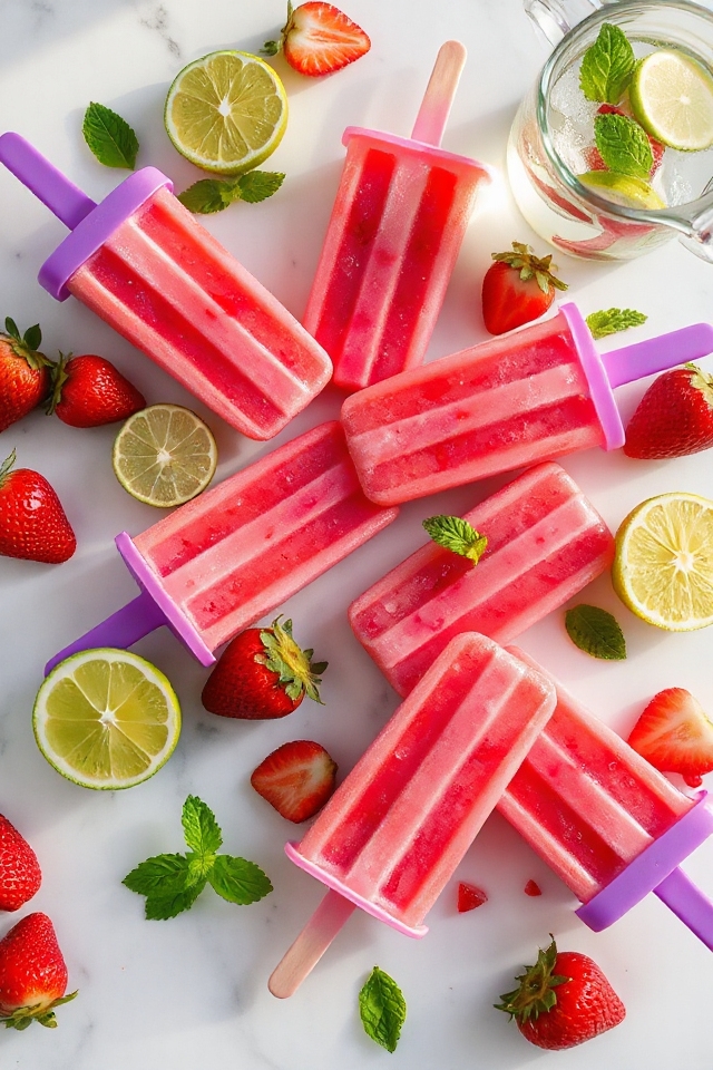 strawberry lime popsicle recipe
